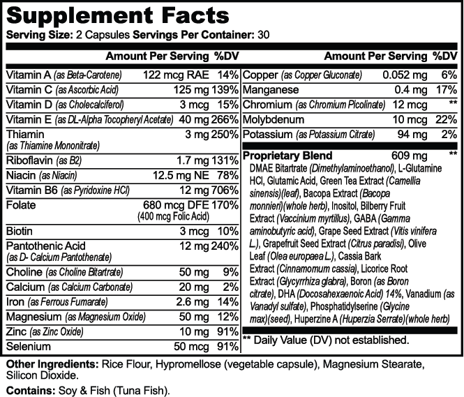 Brian & focus formula